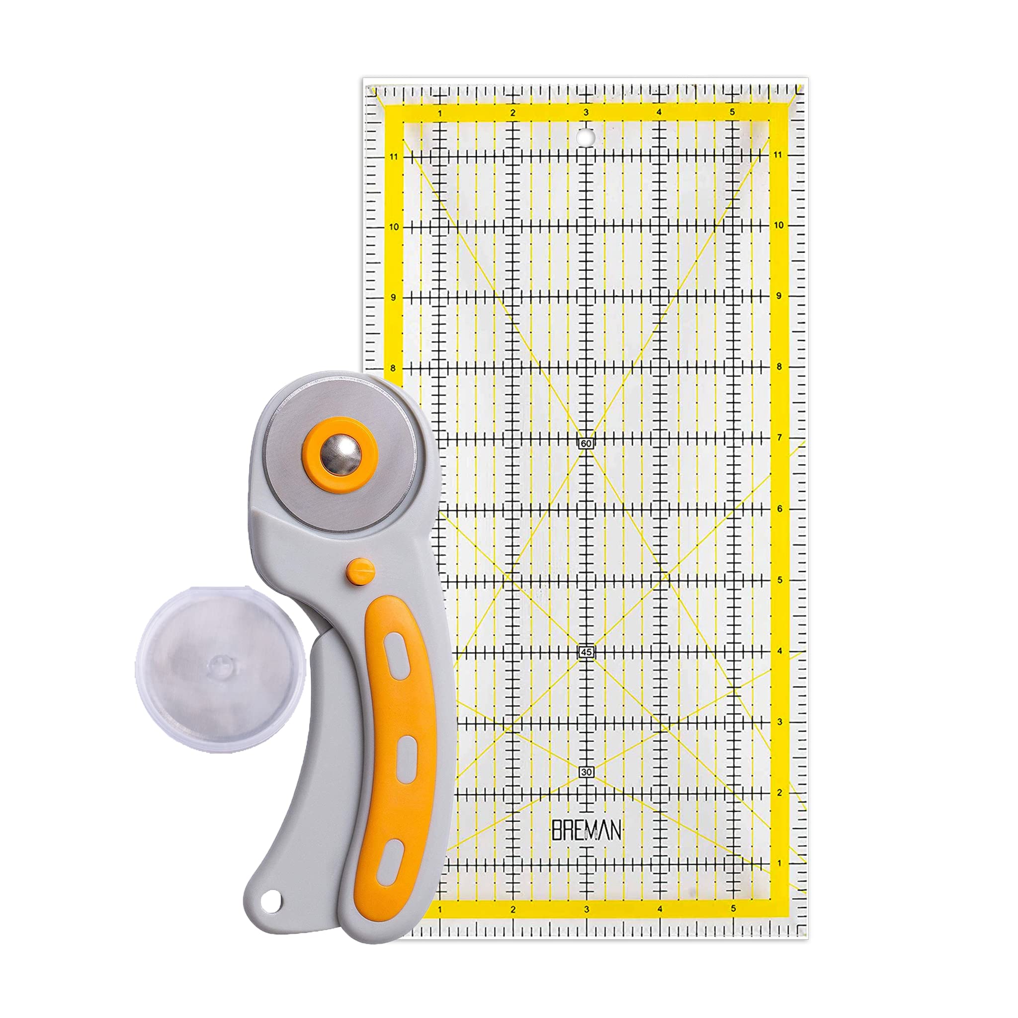 WA Portman 6x12-inch Quilting Ruler and Rotary Cutter Set 
